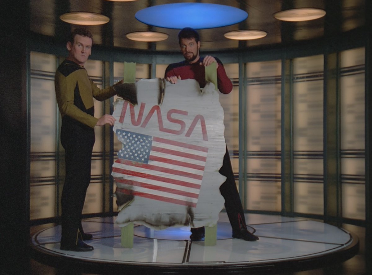 coolDukat's tweet photo. Chief O'Brien brings home a trophy after carrying out the most daring car-bombing in Irish history. https://t.co/MT9YNzFnCW