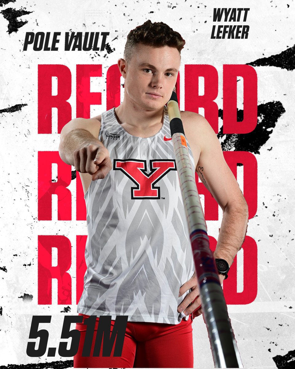 YSUTrackFieldXC's tweet image. 🚨🚨 SCHOOL RECORD 🚨🚨

Wyatt Lefker crushes his school record in the pole vault clearing 5.51m down in Texas! 

Yeehaw, Wyatt!!

#GoGuins🐧 // #FlyWithTheY🤘