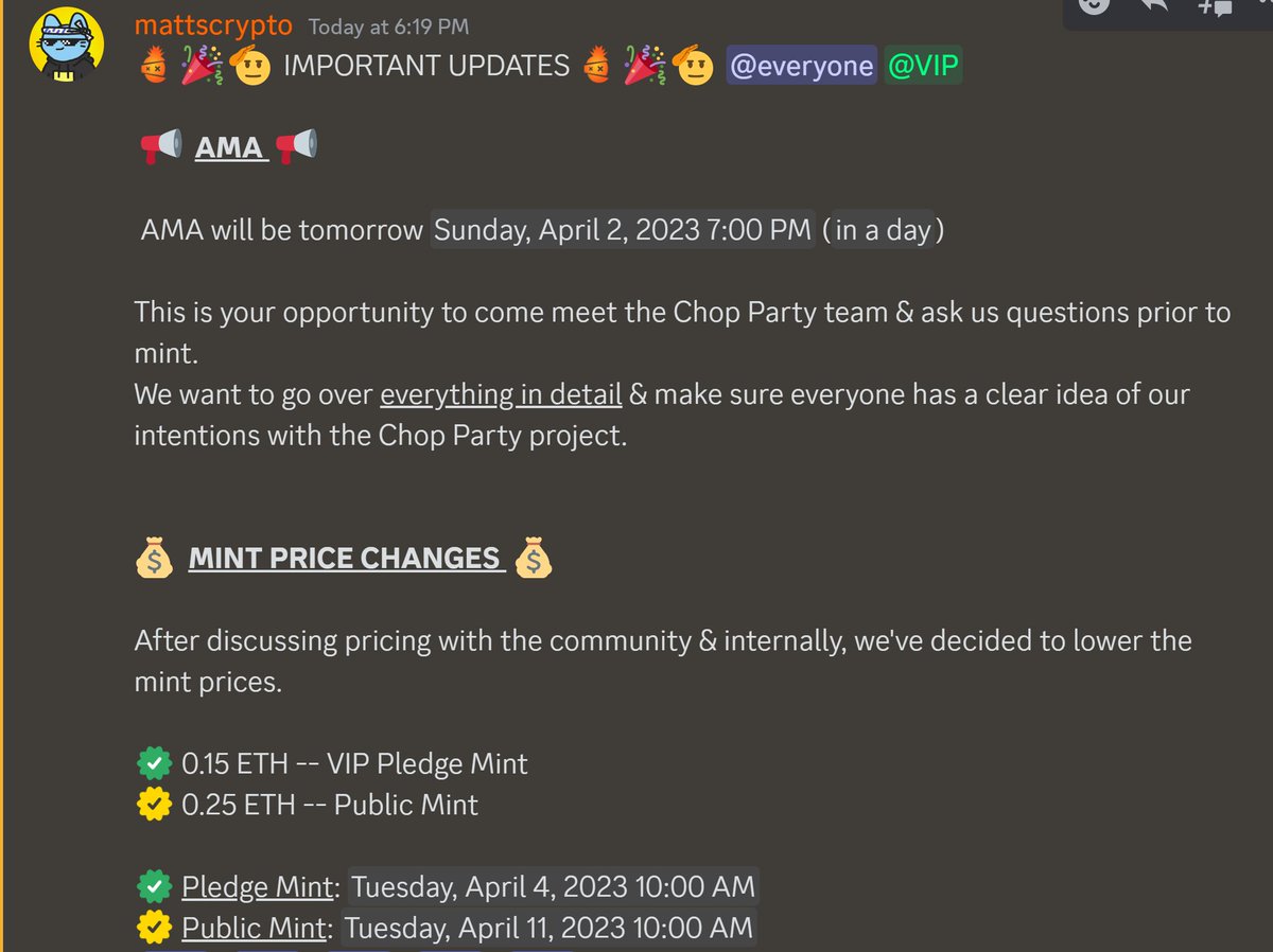 Chop Party tweet media
