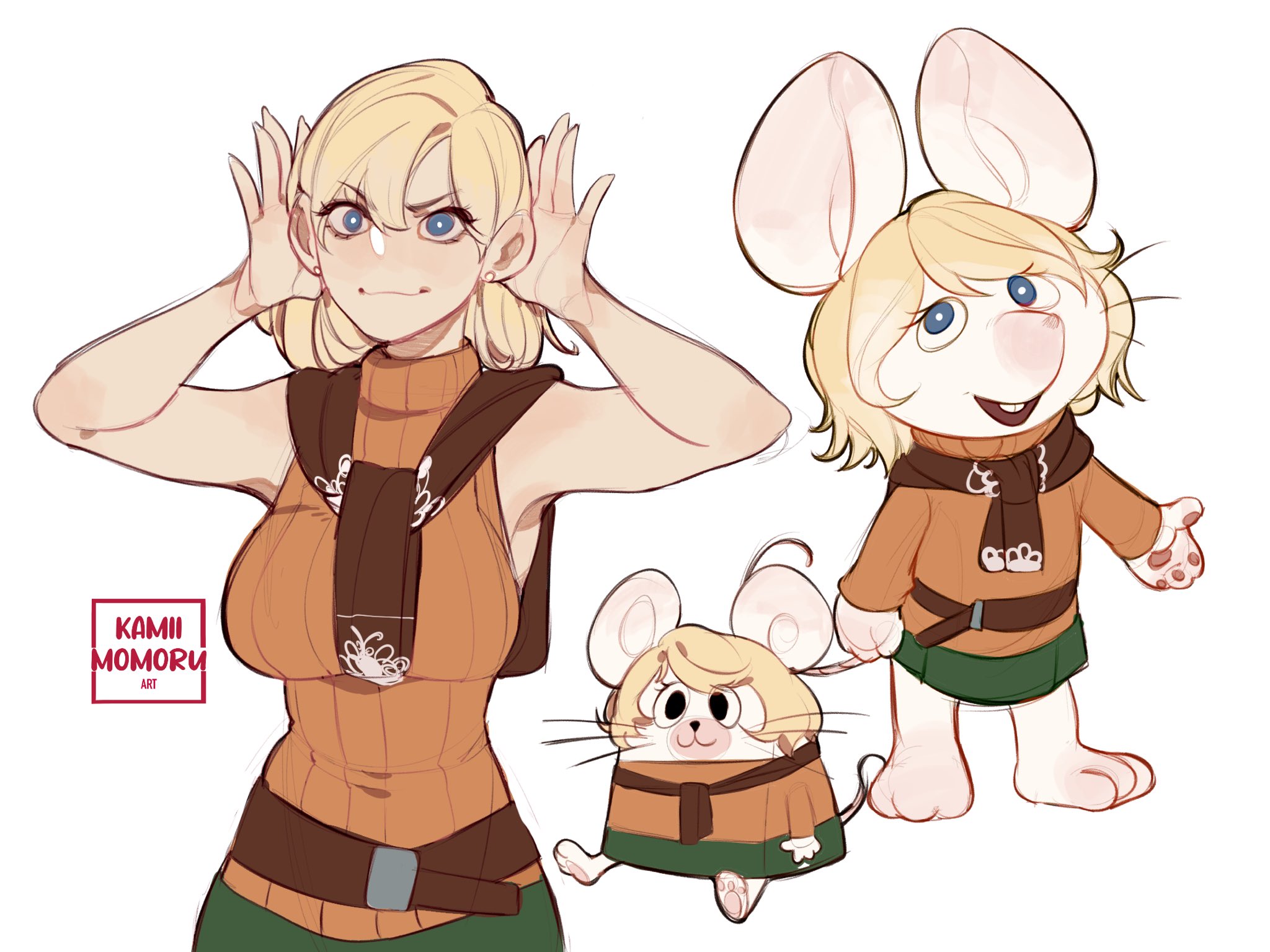 Mouse Ashley Sketches by TanookiDraws on Newgrounds