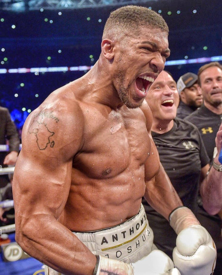 SnehQueenBee's tweet photo. Congratulations to Anthony Joshua. The King is back. https://t.co/o436QHOpaL
