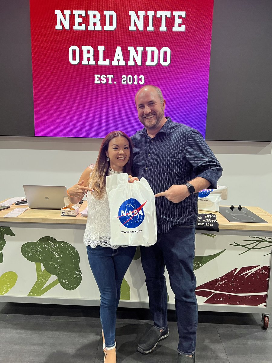 marcusdburnette's tweet photo. Just won a round of Nerd Nite Trivia with @lisajburnette at @orlandoscience! 😍 #RealNerds #ScienceNightLive https://t.co/aZAp5MEubs