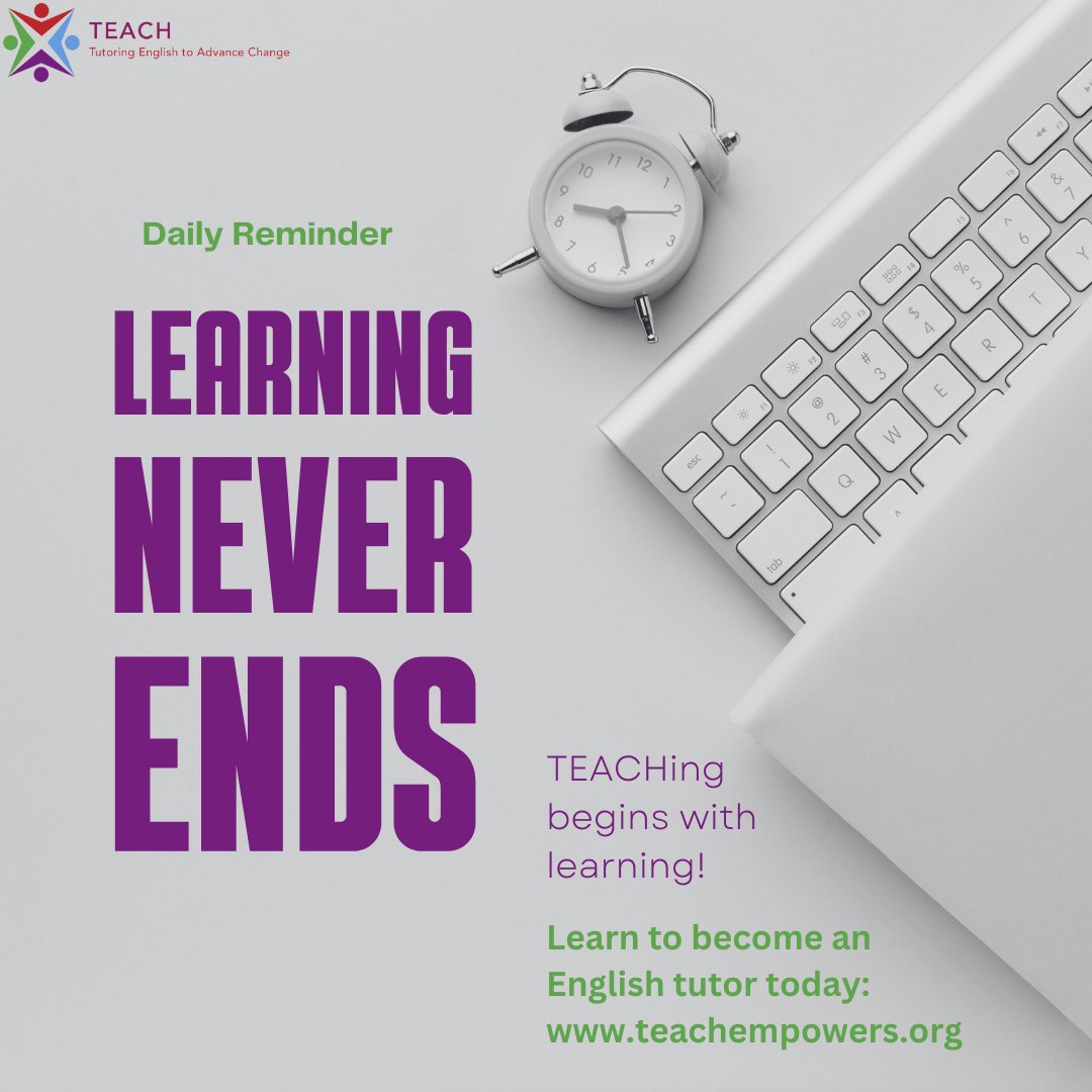 EmpowersTeach's tweet image. Teachers learn to be teachers.
Students learn to be students.

Expand your mind and learn more with TEACH!
Participate in a classroom setting and learn how to tutor others!

#teachandlearn
#learningneverends
#tutortraining