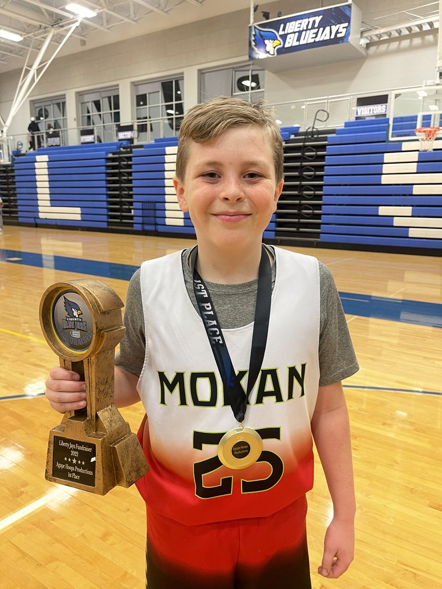 So proud of this kid. He really put in some work this season. #mokan #4thgrade #basketball