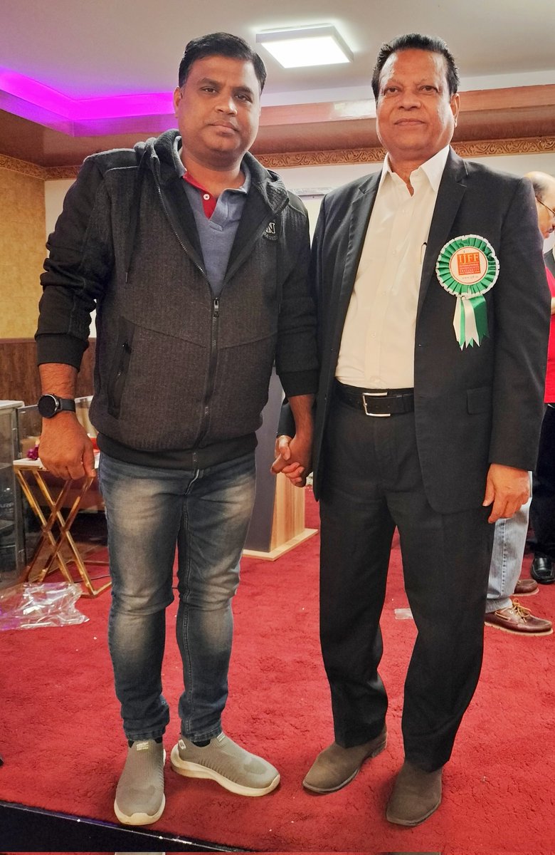 mohammed_mathin's tweet photo. With Mr  Ghazanfar Ali Khan (Senior Journalist and Media Consultant, Chairman Hind Life and Education Trust(An Indian NGO))@Al Mas Family Restaurant Riyadh Ksa @MGAKhan2020 https://t.co/y1LEUZnecI