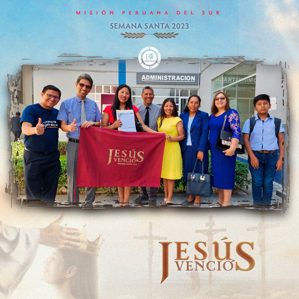 👉 En toda la Misión Peruana del Sur iniciamos #SemanaSanta 2023 y que mejor forma de hacerlo que llevando nuevos discípulos a los pies de Cristo.
🙏 Estamos seguros que durante estos días el poder de Dios se manifestará en la vida de muchas personas. 
#JesúsVenció <a href="/EnzoChavez/">Enzo Chávez</a>