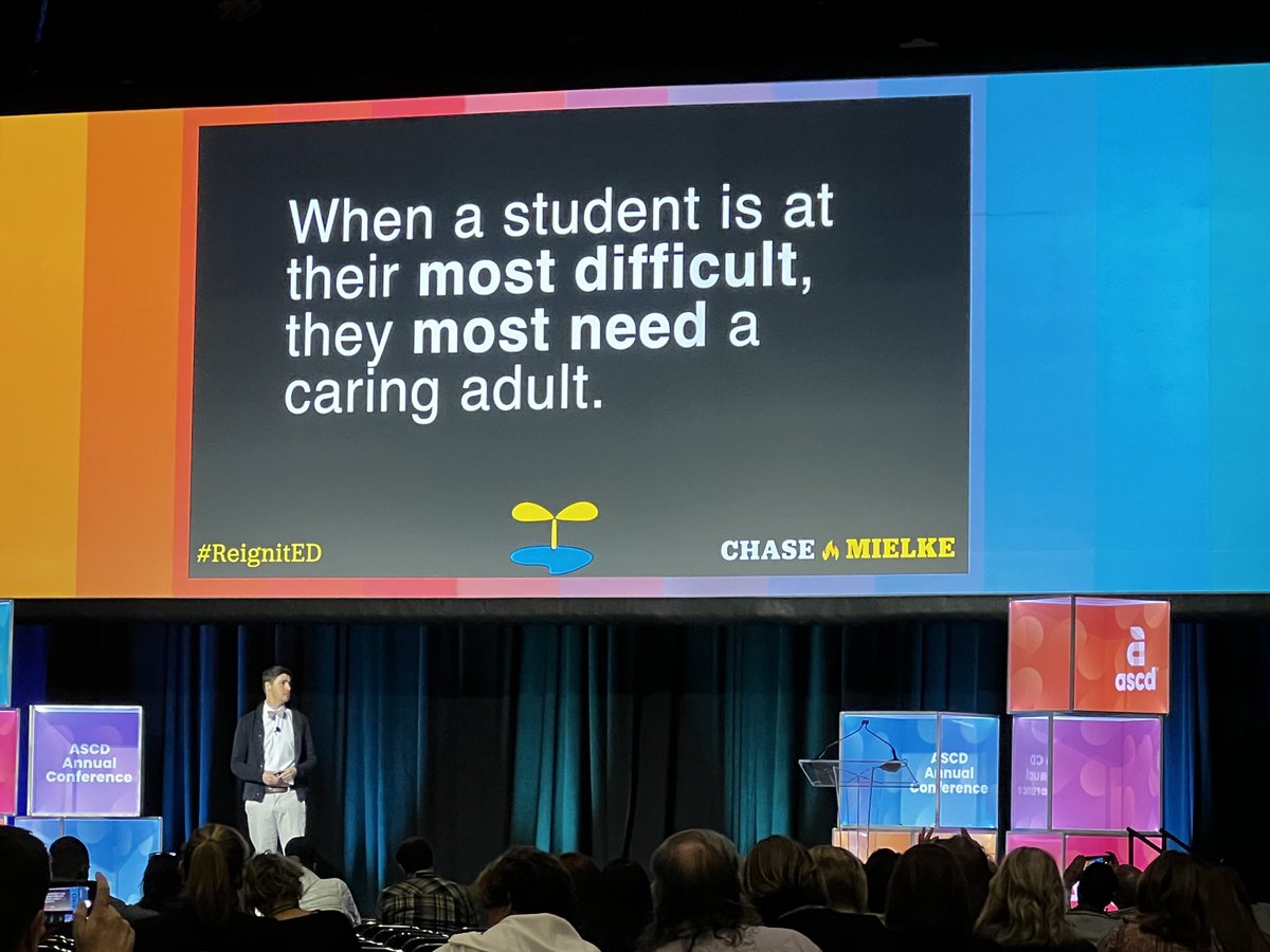 What if they don’t get that person? Teachers you are so much more important than your content. This is an incredibly important reminder to me as a leader.   #ReignitED #ASCD23