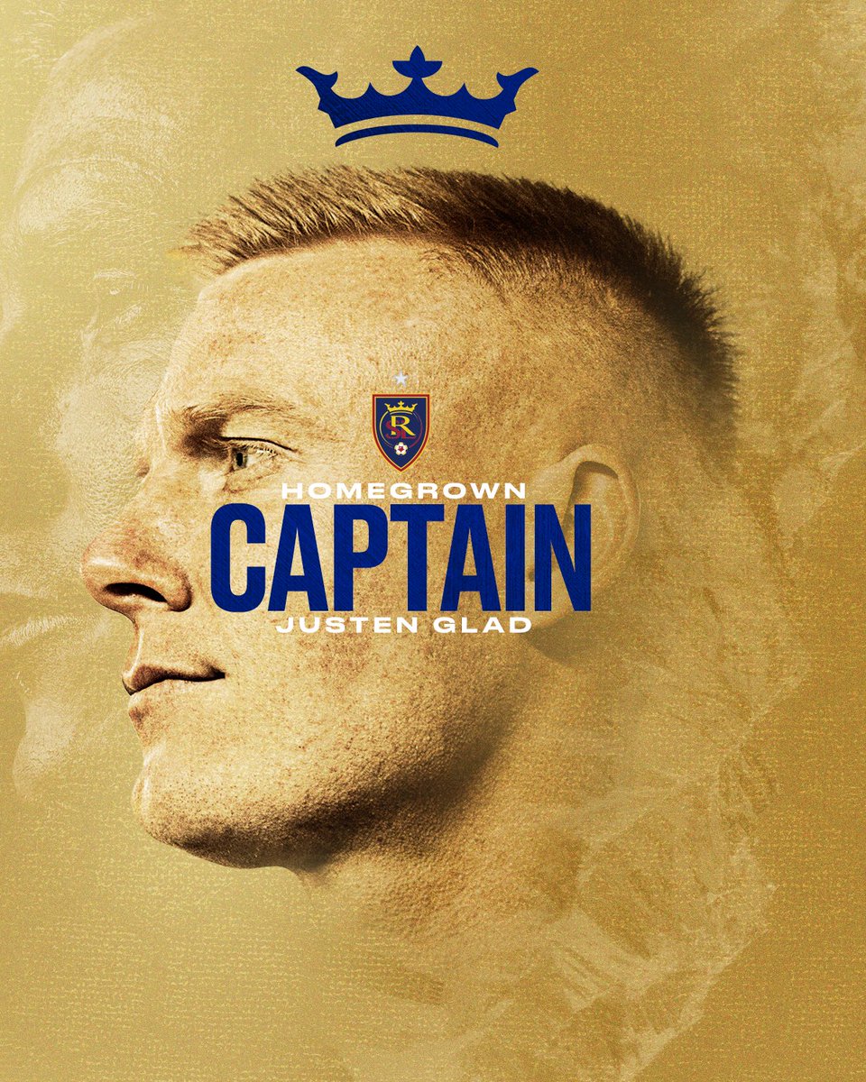 realsaltlake's tweet photo. The first #RSL Homegrown to captain a MLS match.

You’ve earned the crown, @justen_glad. https://t.co/SnZ2YWfUpN