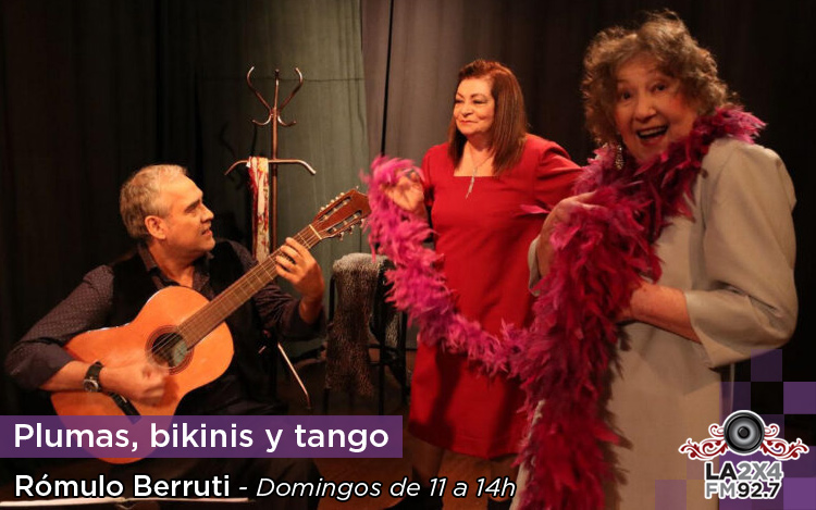 la2x4's tweet photo. [11:00] Comienza #PlumasBikinisYTango. con la conducción de @roberruti. Charla imperdible con @MarinaCedroOff para contarnos todo sobre París y el tango! Además, nos visitan las chicas de "Che Tango" para contarnos todas sus novedades.

Escuchalo por 
https://t.co/Sp1K6FFLMR https://t.co/pIt4kaSW2M