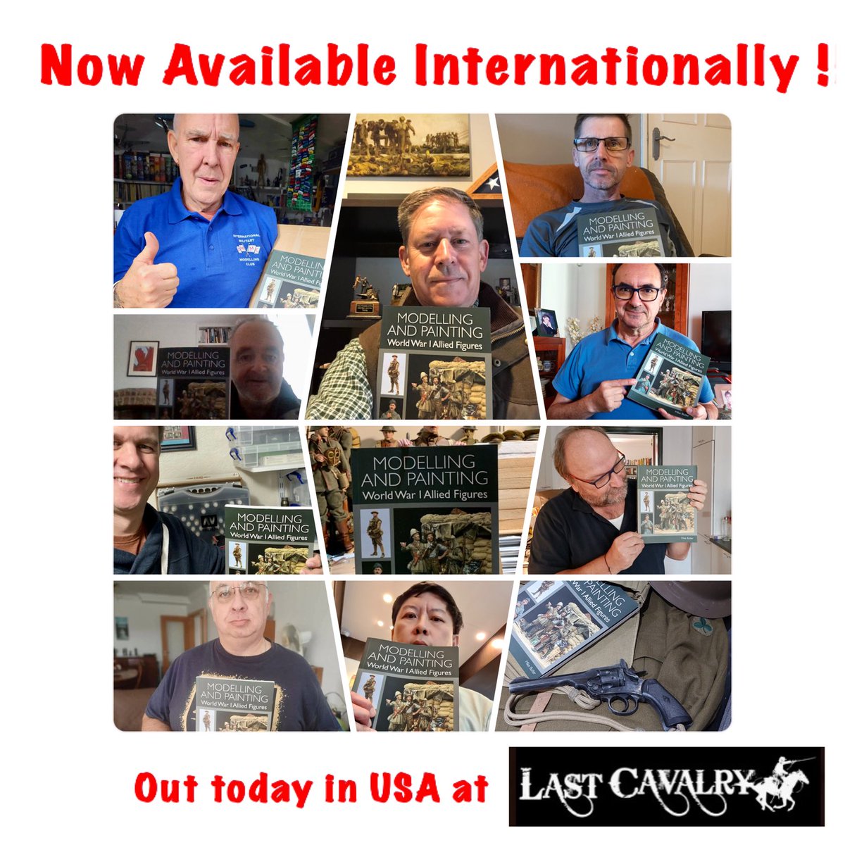 mikejbutler's tweet photo. Overwhelmed by many friends, artists &amp; modellers who already have my book. Today available globally, plus confirmed I’ll be at #SMC23 signing books. See you there!! #MikeTheKiwiArt #FigureArt #FigurePainting #MiniatureArt #WW1 https://t.co/o6o3tseGhN