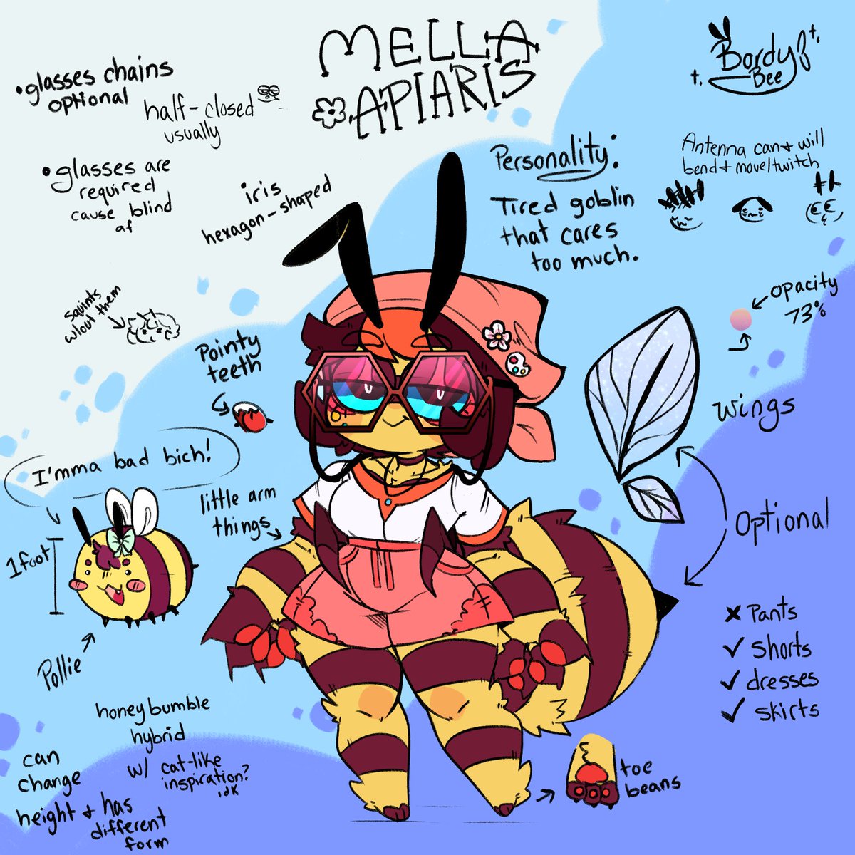 BordyBee's tweet photo. @doeiika this is the only thing i have for her current design. I love your artstyle!! https://t.co/xt1Nv3q5UQ