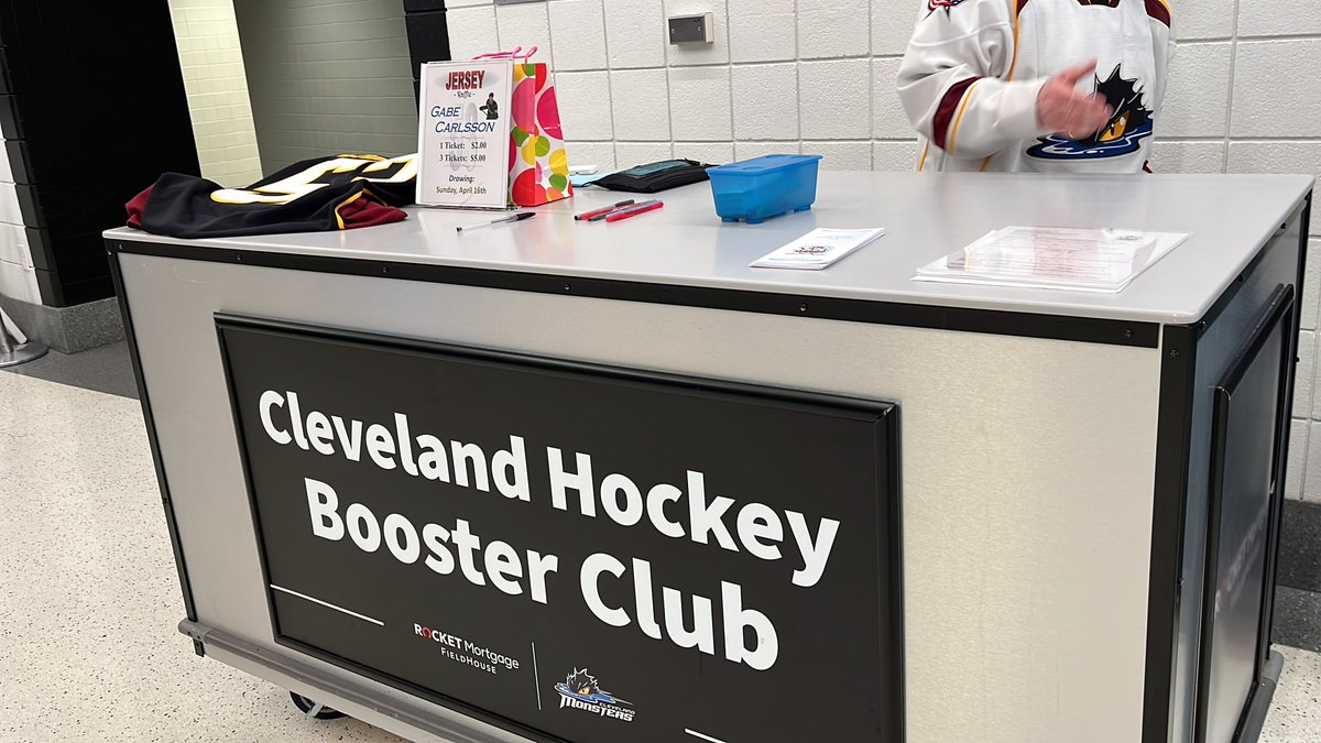 2lboysmom's tweet photo. Hi @TheHersheyBears . I’m prez of the @ClevelandHBC . We’re raffling off a game worn @Gabbecarlssn @monstershockey jersey. Is there any chance we can get Gabe’s jersey autographed before the team leaves tomorrow? https://t.co/Y0OZOFC7xE