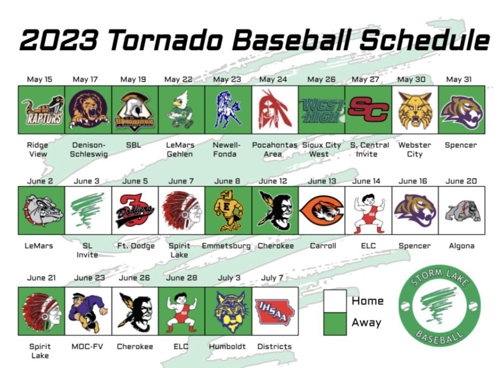 Mark your calendars! Our 2023 varsity schedule is set 🗓️