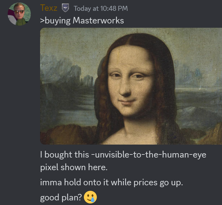 izaky's tweet image. #masterwork #masterworks #MonaLisa 
Masterworks is the first platform for buying and selling shares representing an investment in iconic artworks.