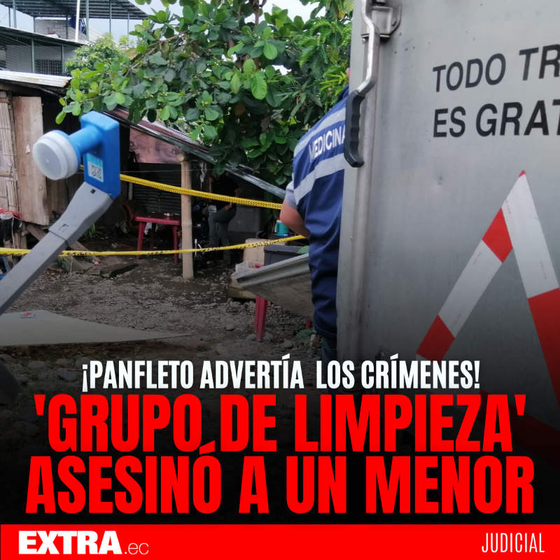 DiarioExtraEc's tweet photo. ¡CUMPLIERON CON LA AMENAZA! 🚨
En Quevedo, la tarde del viernes, alias Chapingo, de 17 años, fue asesinado en su vivienda. Su nombre circulaba en un pasquín que advertía que un grupo se encargaría de "limpiar" a la ciudad de criminales.