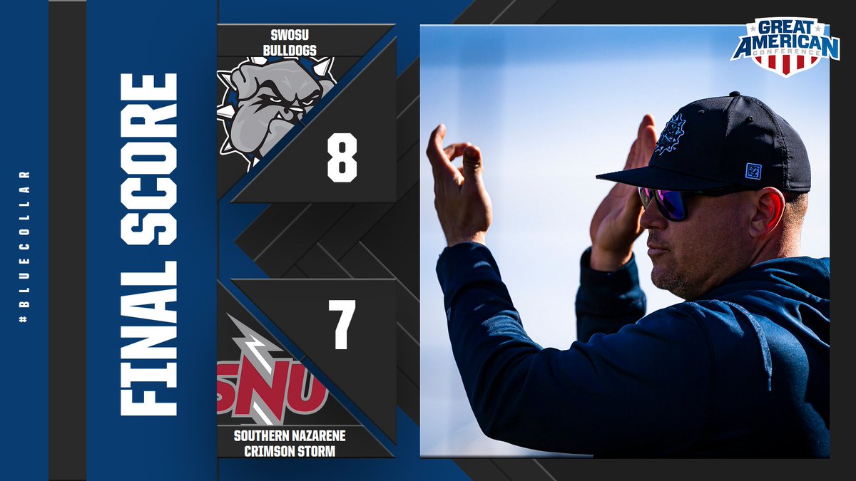 Series sweep in Bethany 🧹👏 Bulldogs erase a 6-1 deficit in the third game to win it! 

Lagasse pitches two scoreless innings in 6th/7th and gets the win. Burke &amp; Trevino go back-to-back💣 Marlow also hits one💣

#BlueCollar