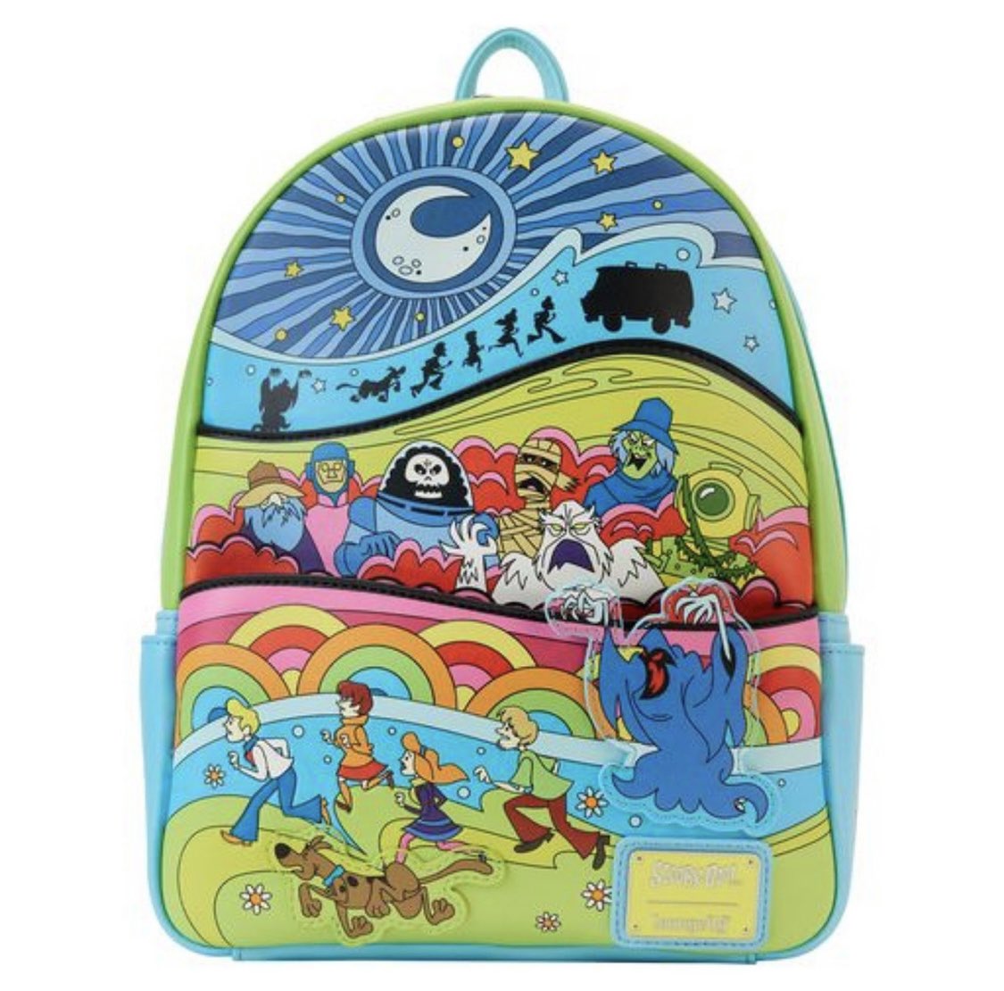 ScoobyandCam's tweet image. Coming Soon! The Loungefly Scooby-Doo Psychedelic Monster Chase Glow Mini Backpack takes the Mystery, Inc. gang on a groovy trip.

#Loungefly #ScoobyDoo #MiniBackpack #Groovy #Villains #Monsters #Fred #Shaggy #Velma #Daphne #MysteryMachine @Loungefly