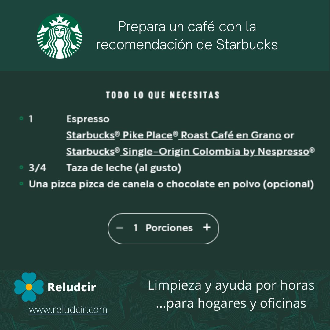 ¿Sabías que Starbucks comparte sus recetas? 😍

Prepara un café al mismo estilo Starbucks. Síguenos para mas consejos.❤️

#cafe #dia #energy #juventud #energía #hogar #disfrutar #consejos #tips