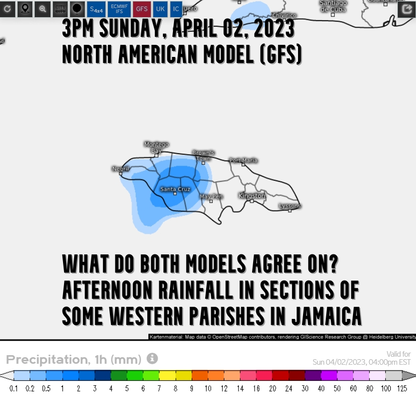 Weather Jamaica on Twitter "Rainfall is being predicted by the GFS and