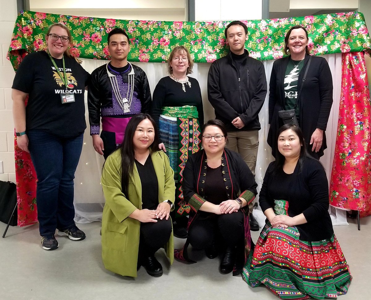 We had a Hmong Heritage Celebration for Weston families,  community &amp; UWSP students learning about Hmong culture through dance, music, art, &amp; storytelling. Thanks to the Oscar W. Neale Fellowship in collaboration with the UWSP School of Education &amp; DCE! #EverestPride #WestonPride