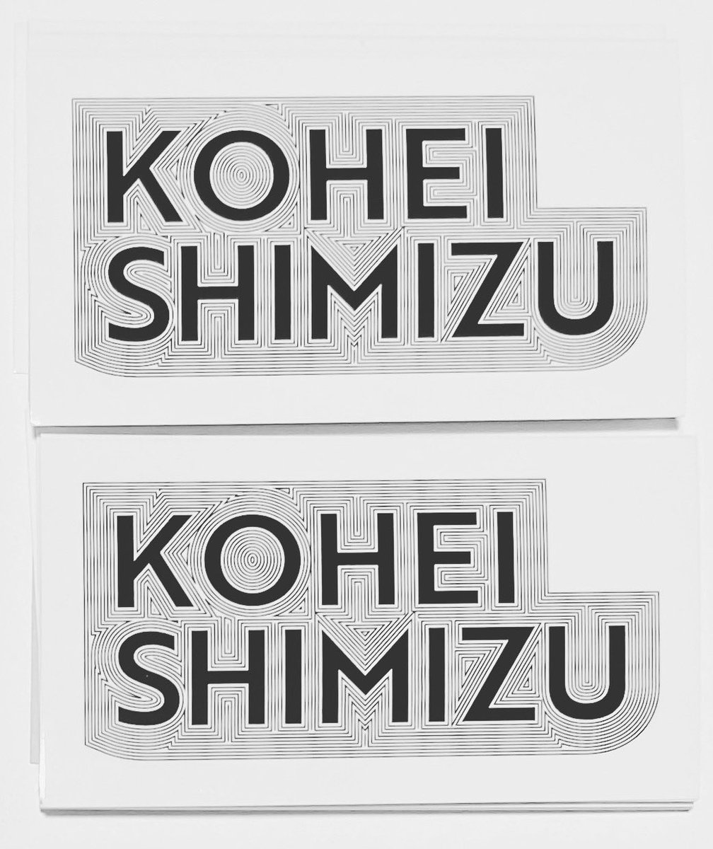 watch1987's tweet photo. Kohei Shimizu logo sticker!!! https://t.co/W6M7PJIOdB