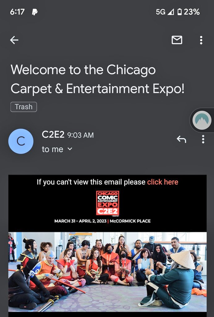 EmuRighteous's tweet photo. @c2e2 Anybody else get solicited to attend the Chicago CARPET &amp; Entertainment Expo?  I hear Empire is releasing some limited variants of their most popular selections https://t.co/BOSzofLGyQ