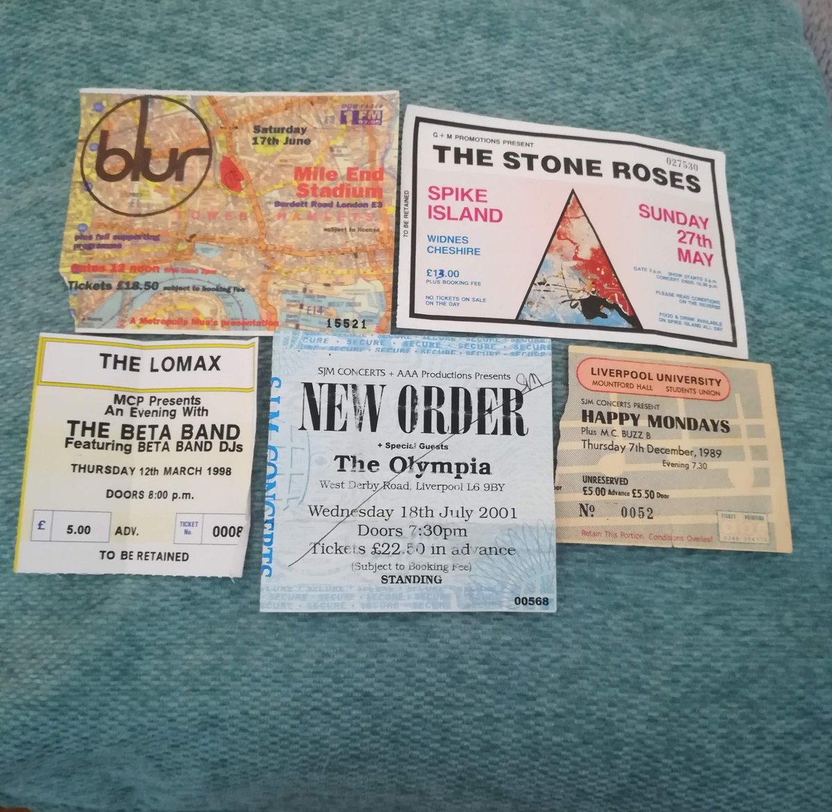 Shite the way these days most tickets are not physical tickets.