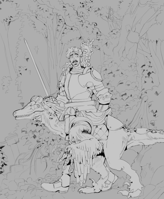 characters and mock poster for class lol 