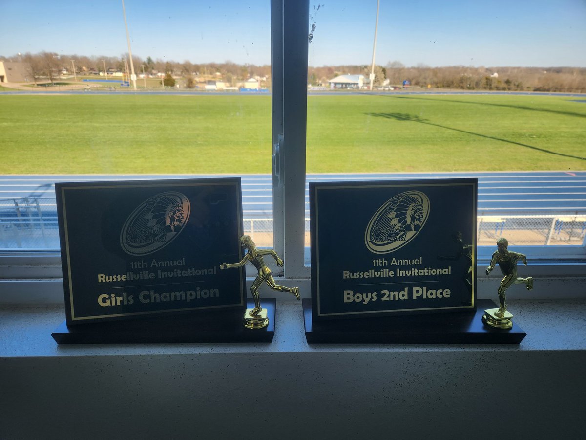 Congrats to the Indians and Lady Indians. The boys finished 2nd and the girls won the 11th Annual Russellville Invitational.  #10SHIPS