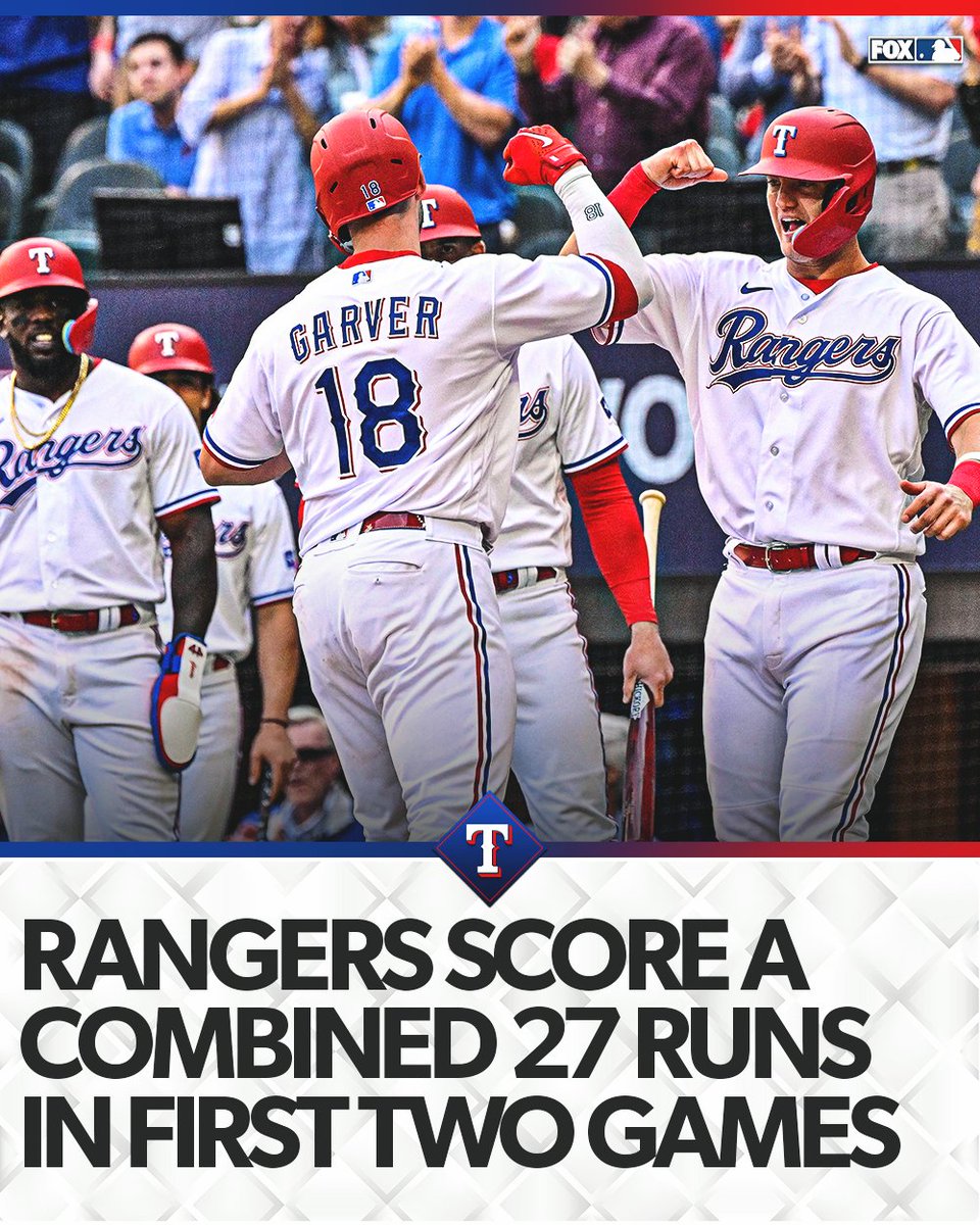The <a href="/Rangers/">Texas Rangers</a> bats are hot 🔥