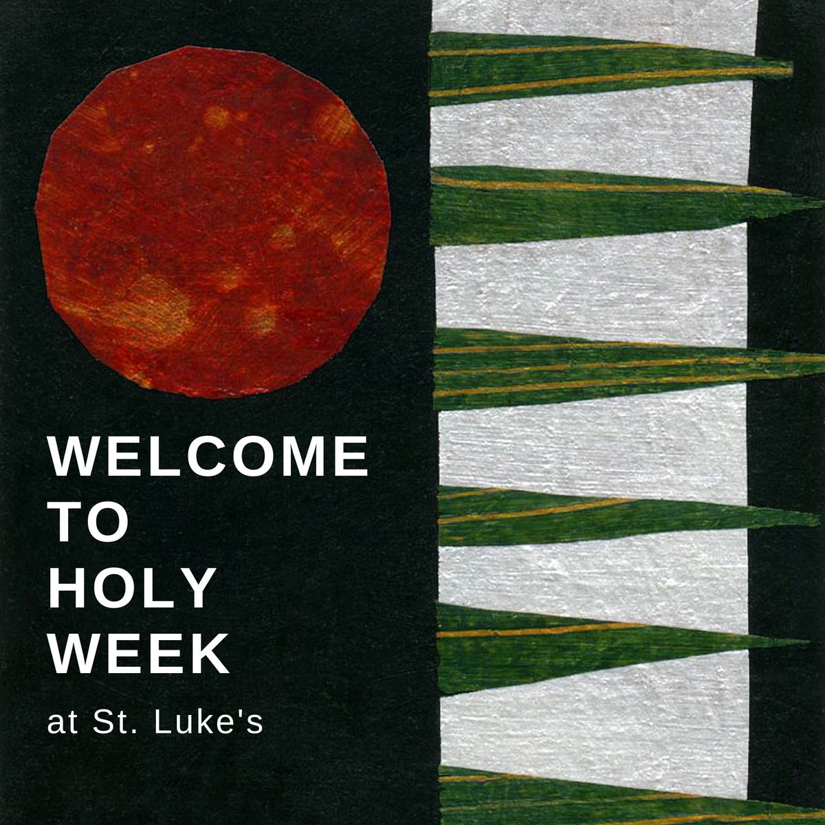 stlukesLS's tweet photo. Holy Week is the church’s annual experience of the heart of the Christian faith. Whether this is your first or hundredth Holy Week, St. Luke’s warmly welcomes you as we keep these special days together. Learn more here: https://t.co/pr2IHsfC8q https://t.co/NtIrcTUNac