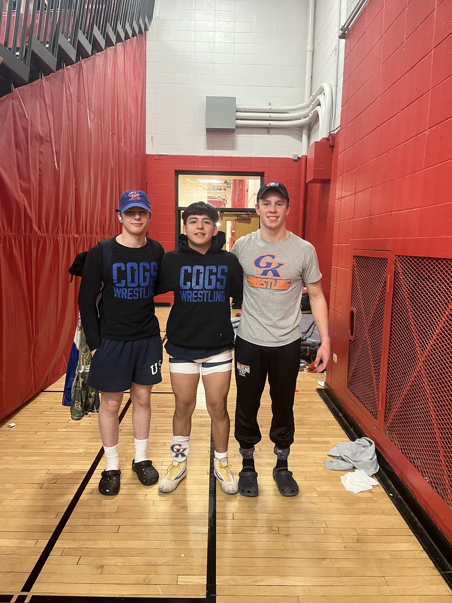 Nice work Brady, Nathan, and George! All 3 got some valuable mat-time today doing some freestyle and Greco!