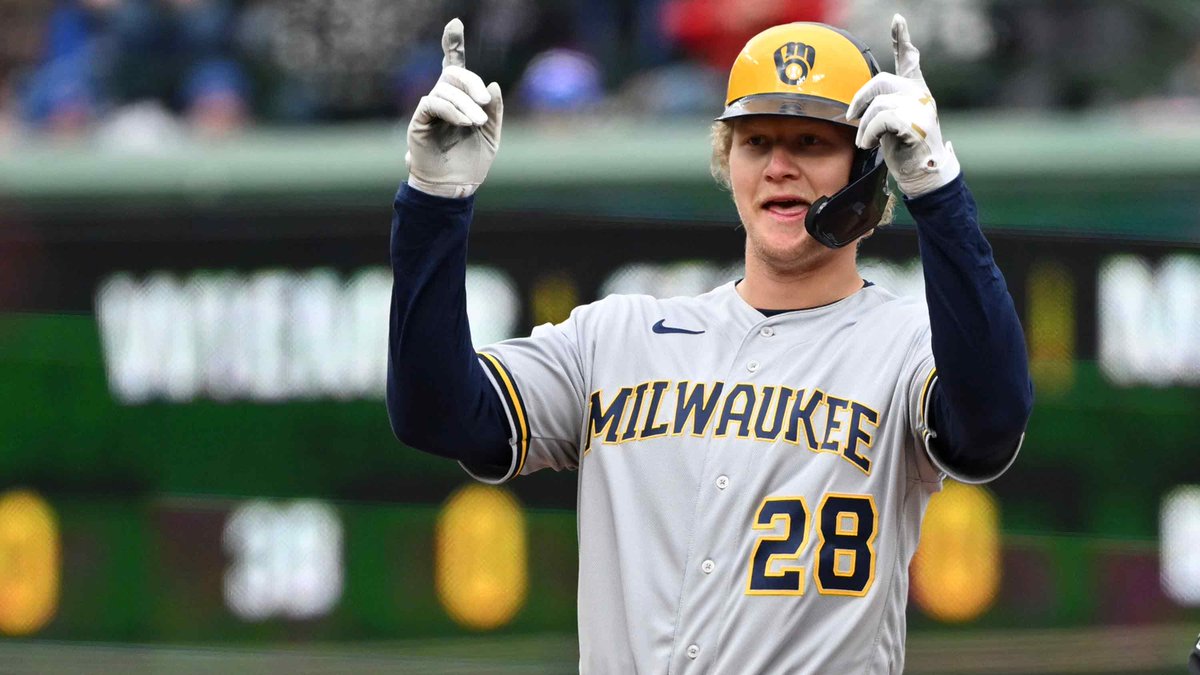 “He doesn’t lack confidence.”

With family, friends and old teammates in the stands, No. 3 Brewers prospect Joey Wiemer made an immediate impression in his MLB debut: atmlb.com/3Kodh2W