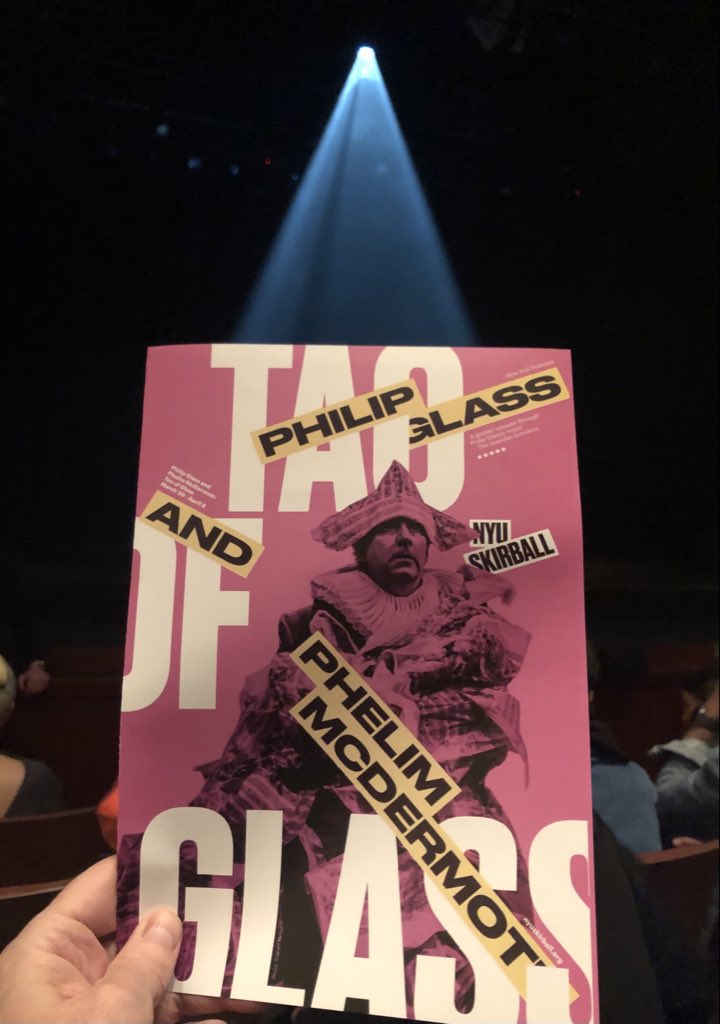 Waiting for “Tao of Glass” at @nyuskirball @philipglass