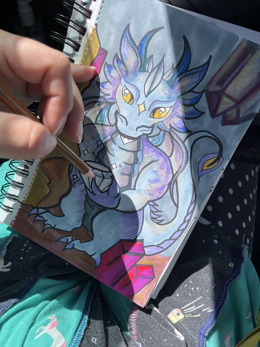 Because this is how we do it <a href="/DiamondHDragon/">DiamondHand Dragon NFT</a> . Honestly not too many of the #rare #DHD #NFTs where a physical drawing. So they are just really all around quite rare!!!  Who wants it? Be a holder , win physical artwork from me, it’s that’s simple .