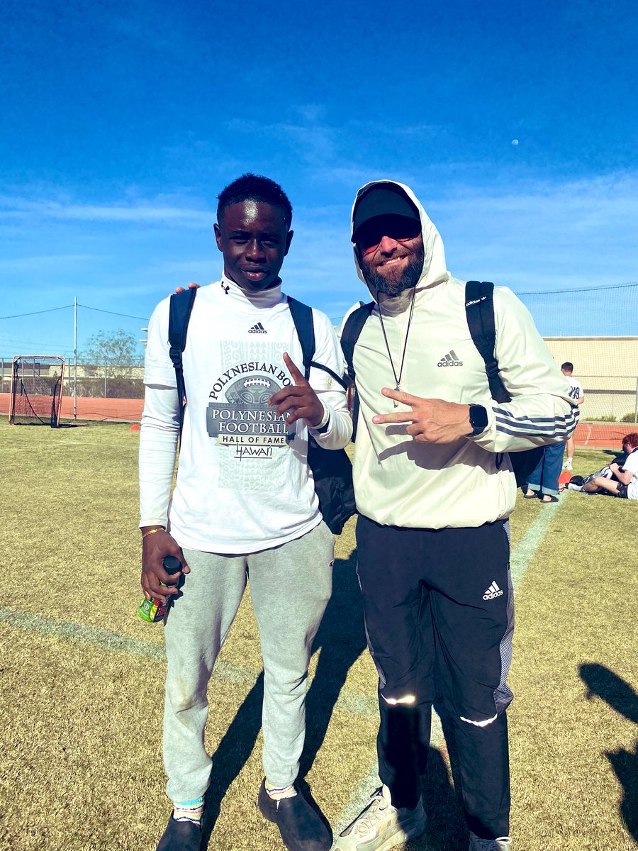 ran a 4.6 flat  had a great first day of camp at the <a href="/polynesiabowl/">POLYNESIAN BOWL</a>