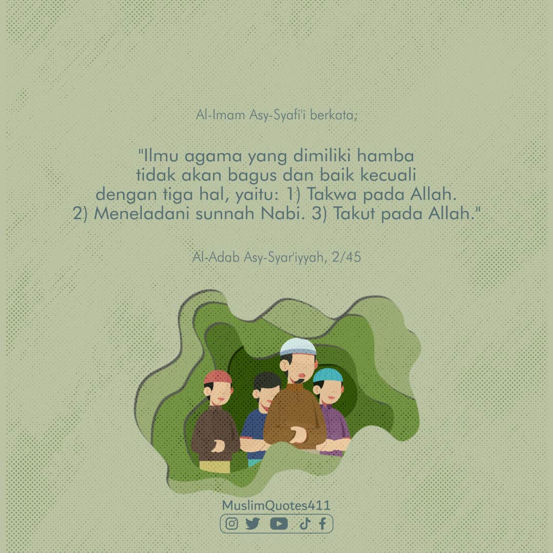 MuslimQuotes411's tweet photo. Iringi ilmu Dengan Tiga Hal ini

1. Takwa pada Allah
2. Meneladani sunnah Nabi
3. Takut pada Allah

#ramadan #puasa #ramadan1444h #islam #hijrah #muslim #puasaramadan  #muslimah https://t.co/AYZpEgeqGy