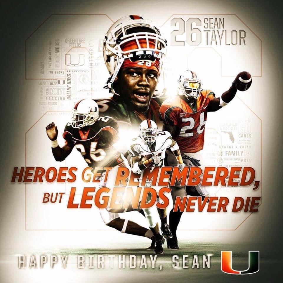 Happy Birthday Sean Taylor He played hard every down  Sean Taylor  