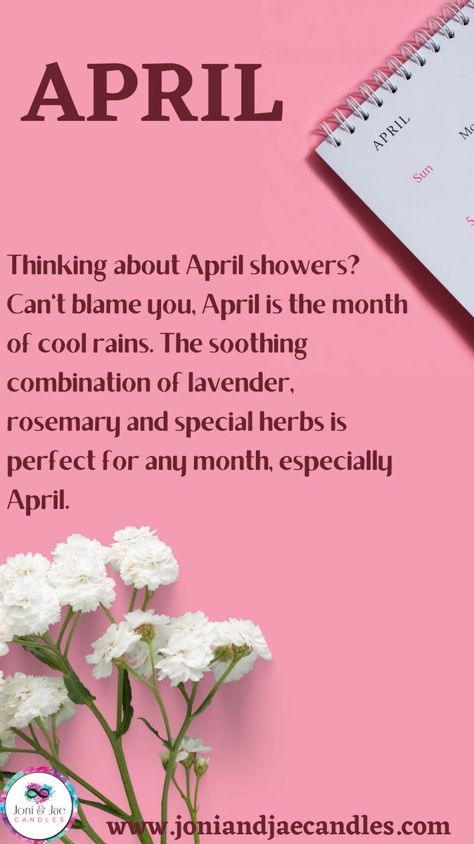 joniandjaecandl's tweet image. Thinking about April showers? Can't blame you, April is the month of cool rains. The soothing combination of lavender, rosemary and special herbs is perfect for any month, especially April. #vegancandles #candleart #vegan #ilovecandles