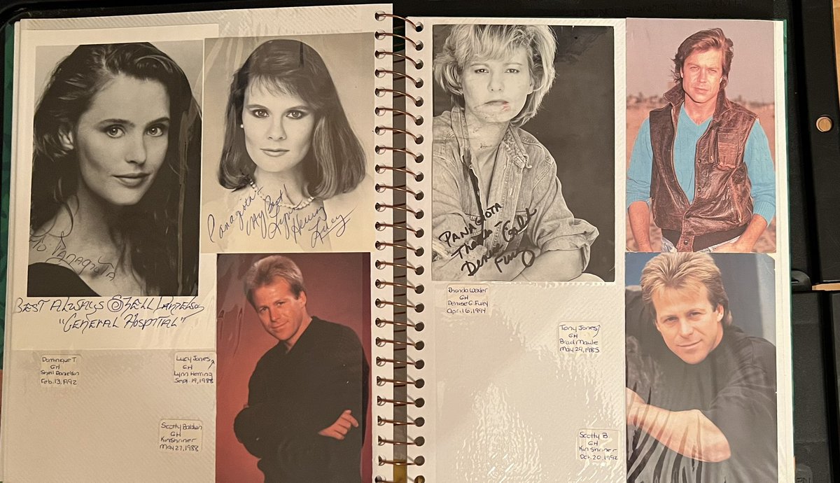More photos received from #GH stars  in the 80’s and 90’s via snail mail. ❤️#priceless #GH60 #treasuredmemories