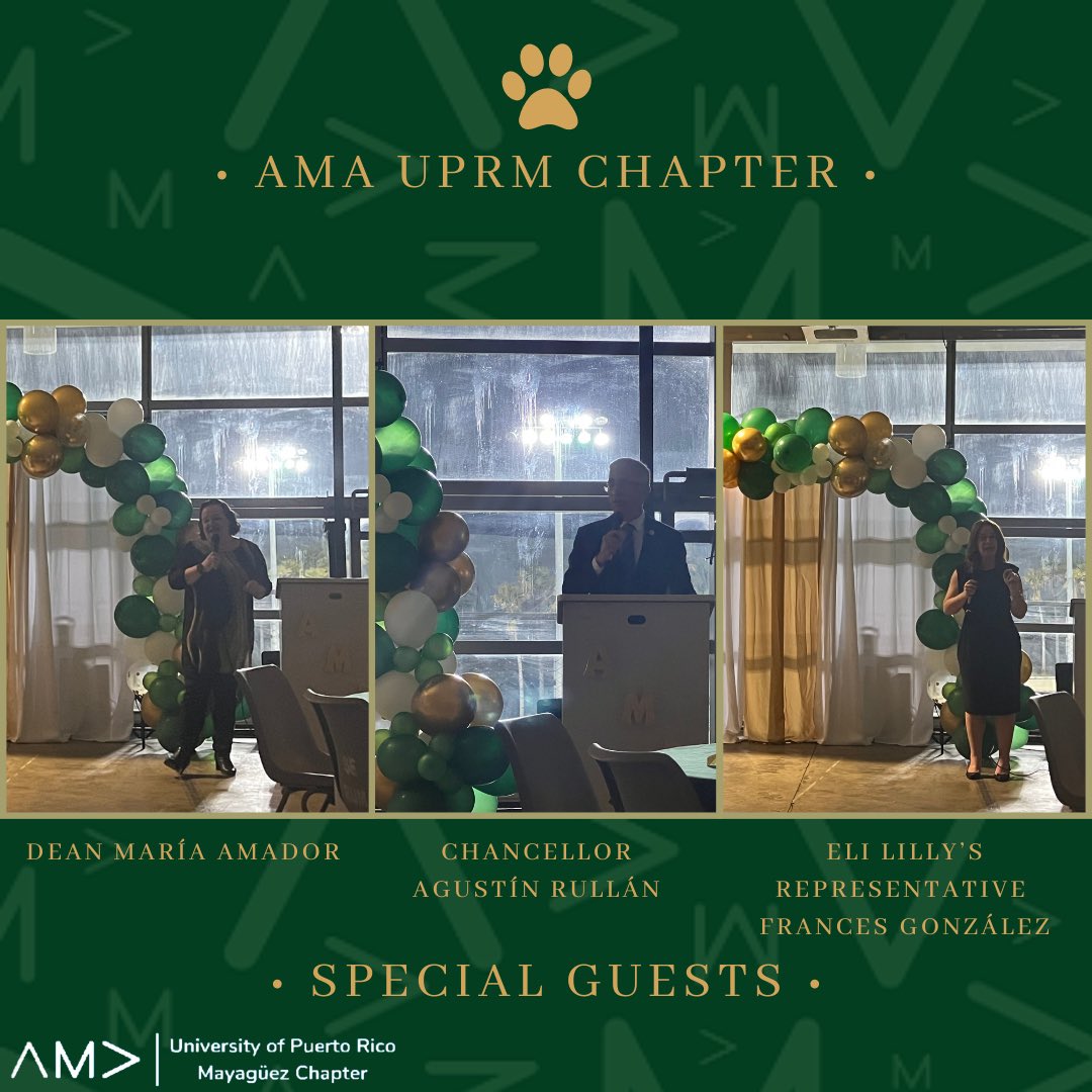 AmaUprm's tweet photo. The AMA, UPRM-Chapter is proud to announce that the past 16th of March we've had the honor to initiate our members.
Accompanied by special guests such as our Chancellor Agustín Rullán, Dean María Amador, and Representative of Eli Lily's Frances González.
#amauprm #amainitiation https://t.co/nlJzVaKcJT