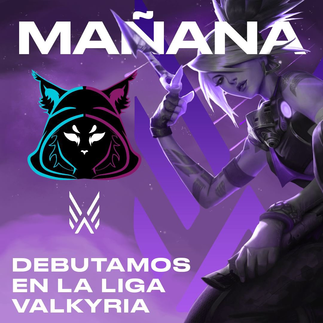 WildCats_Gaming's tweet photo. Mañana empezamos a jugar en esta nueva versión de la @LigaValkyria 
A las 4 PM (CL) contra Peladas 420 y a las 6 PM (CL) contra @rebelfoxgaming 🐱💜 #gowdc https://t.co/p81CCvx5m2