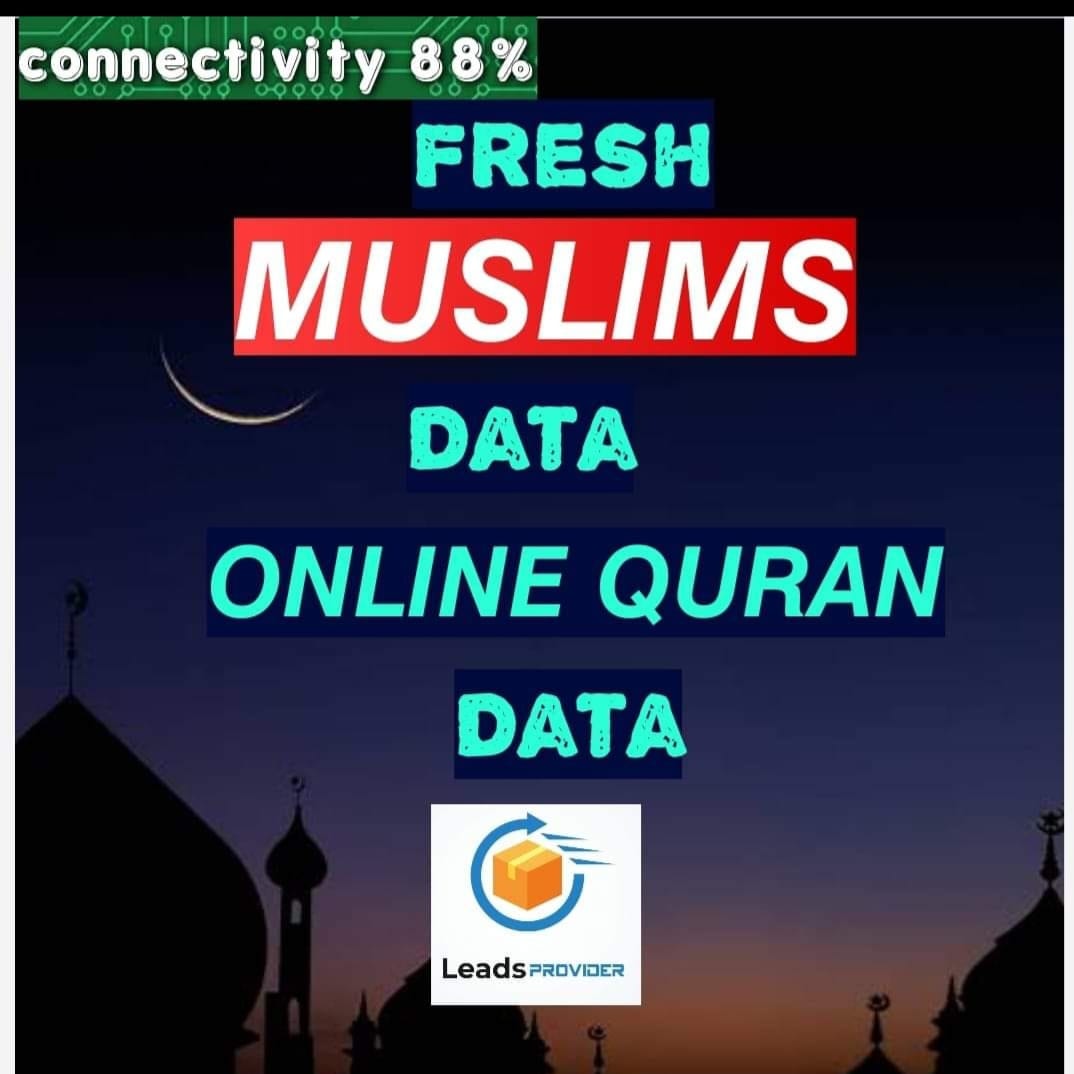 Muslim Data for online Quran & Education Students (@muslimdata) on Twitter photo Fresh Online Quran & Online Education Students Data
50% Off on All Muslim Data 2022-
Muslim Data in bulk..DNC Scrubbed and Dups Removed .
All Cleanup and You'll enjoy the Connectivity and Conversion.
The admin team
Skype - Data1voip2@gmail.com Fresh Online Quran & Online Education Students Data
50% Off on All Muslim Data 2022-
Muslim Data in bulk..DNC Scrubbed and Dups Removed .
All Cleanup and You'll enjoy the Connectivity and Conversion.
The admin team
Skype - Data1voip2@gmail.com
