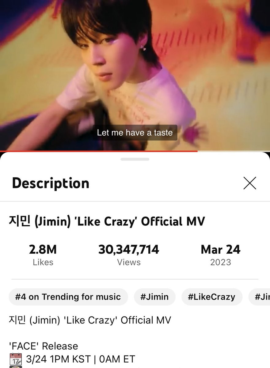 ChimminChic's tweet photo. @PJM_data 👑✨👑✨👑✨👑✨👑✨
JIMIN HISTORY MAKER
PARK JIMIN RECORD BREAKER
CONGRATULATIONS JIMIN
FACE ON TOP 
LOST IN THE LIGHTS 
#LikeCrazy
#Jimin_FACE 
#WeStreamLikeCrazy
#LostInTheLightsWithJimin https://t.co/kCh1Fmcb7D