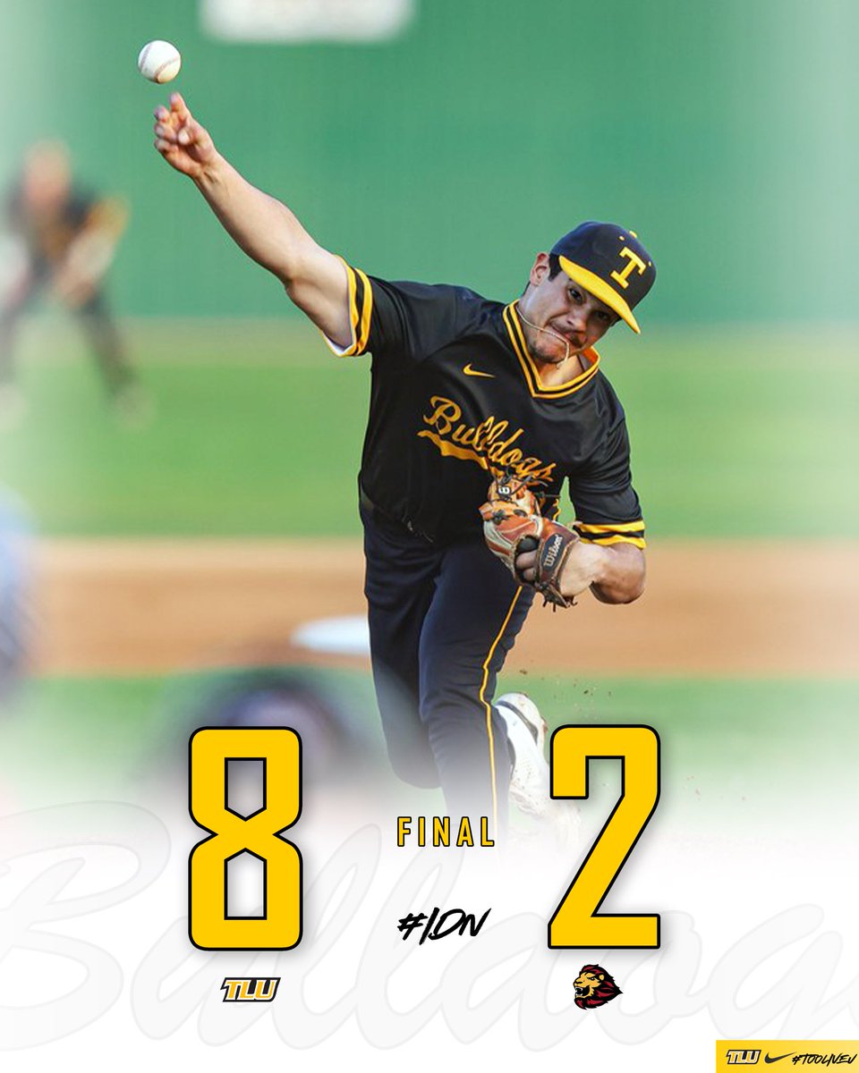TLU Bulldogs (@tluathletics) on Twitter photo ๐๐จ ๐ฃ๐จ๐ค๐.
Diego Vinton Kโs 10 in 5.1 innings & <a href="/tylerpost21/">Tyler Post</a> drives in three to clinch the series over the Celts!
#IDN | #TLUBaseball ๐๐จ ๐ฃ๐จ๐ค๐.
Diego Vinton Kโs 10 in 5.1 innings & <a href="/tylerpost21/">Tyler Post</a> drives in three to clinch the series over the Celts!
#IDN | #TLUBaseball