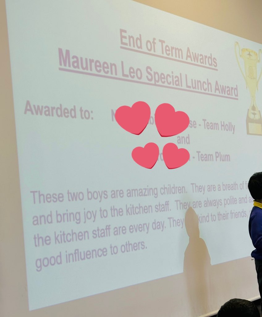 So proud of this child in Team Holly, such a well deserved reward. Thank you for always putting a smile on everyone’s faces! 🥰 @LHS_Watford @HeadLHS