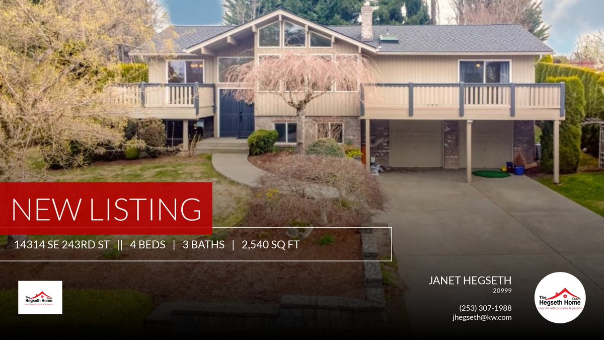 jhegseth's tweet photo. 📍 New Listing 📍 Take a look at this fantastic new property that just hit the market located at 14314 Se 243rd St in Kent. Reach out here or at (253) 307-1988 for more information

Living Life with Purpose and Passion

Your Realto... https://t.co/tsrFW4WSuF https://t.co/uOj7q9ebhD