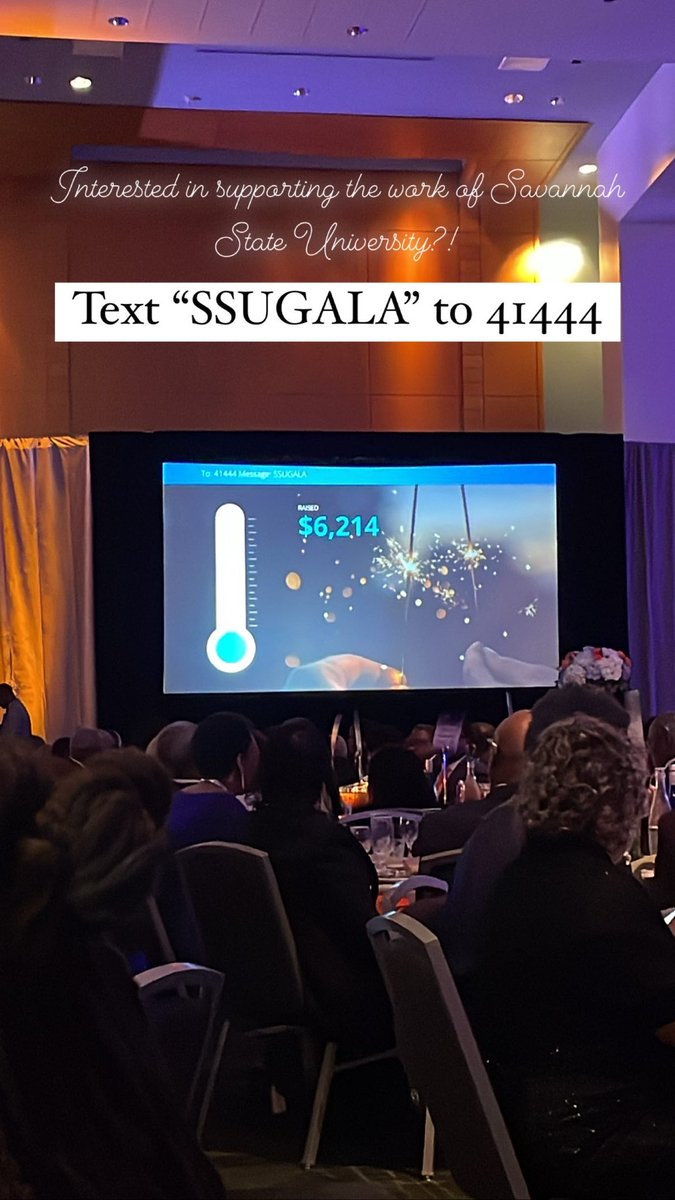 Interested in supporting the work of Savannah State University? Text “SSUGALA” to 41444 tonight to help us reach our goal! 🧡💙 @savannahstate #SSU #SSUCOE #SavannahState #SavannahStateUniversity #TellThemWeAreRising