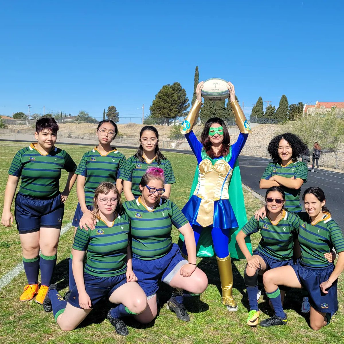 P_Bralich's tweet photo. Saturday is a RUGBY day at @Ysleta_YWLA! The Transformers hosted the LA Cueva Eagles, Los Alamos Bombshells, and Rio Rancho Royals for an awesome day of rugby! Thank you to everyone for their support!
@cledesma_ywla @MalindaVillalo2 @RogelioAlaVi8a @Amberherrera22
@YWLASTUCOEP https://t.co/tFu0FgcuDf