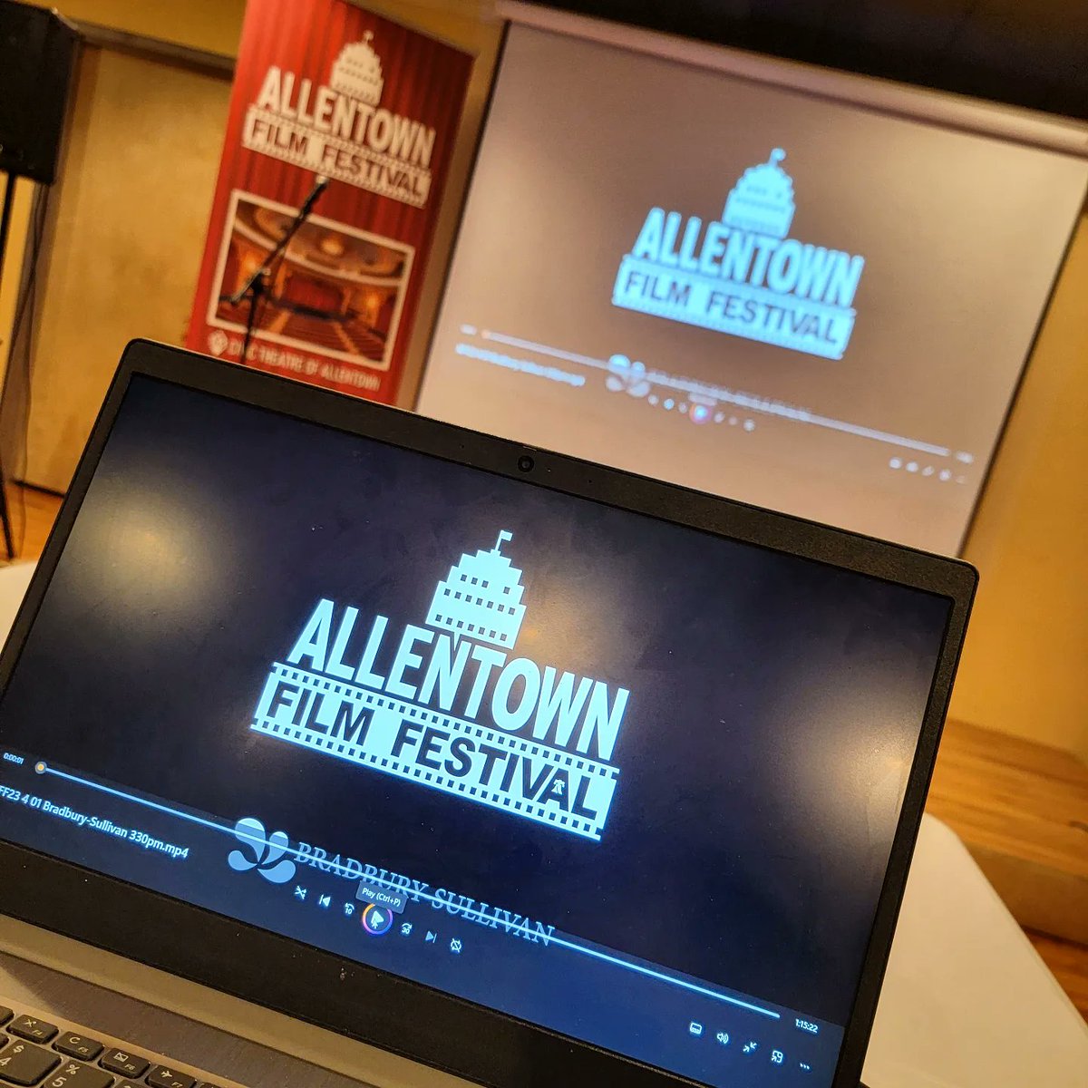🏳️‍🌈🏳️‍⚧️ Thanks to everyone who helped us kick off the inaugural Allentown Film Festival at @BSCLehighValley today! See you April 13-16 for even more independent films from the Lehigh Valley and around the globe!